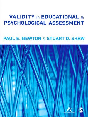 cover image of Validity in Educational and Psychological Assessment